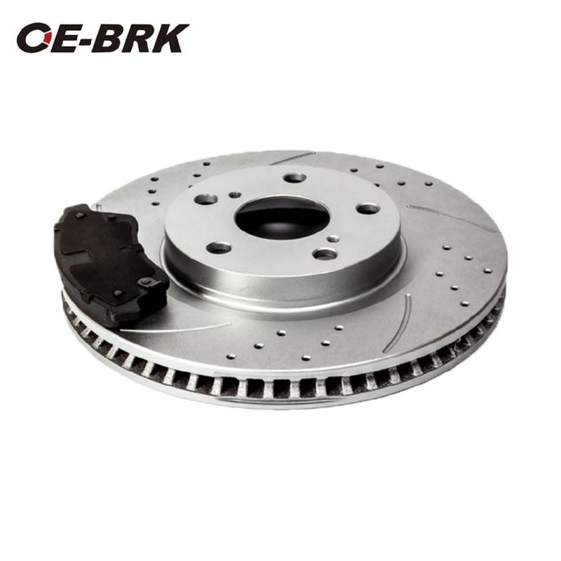 High Carbon Ceramic Brake Disc Manufacturer/ Brake Rotor Supplier /Drilled Painted Coated Auto Spare Parts Ventilated Brake Disc