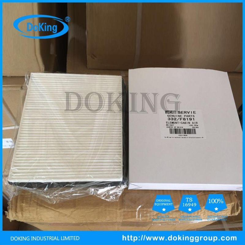 High-Performance Air Cabin Filter 332/F8191 Genuine Parts for Jcb