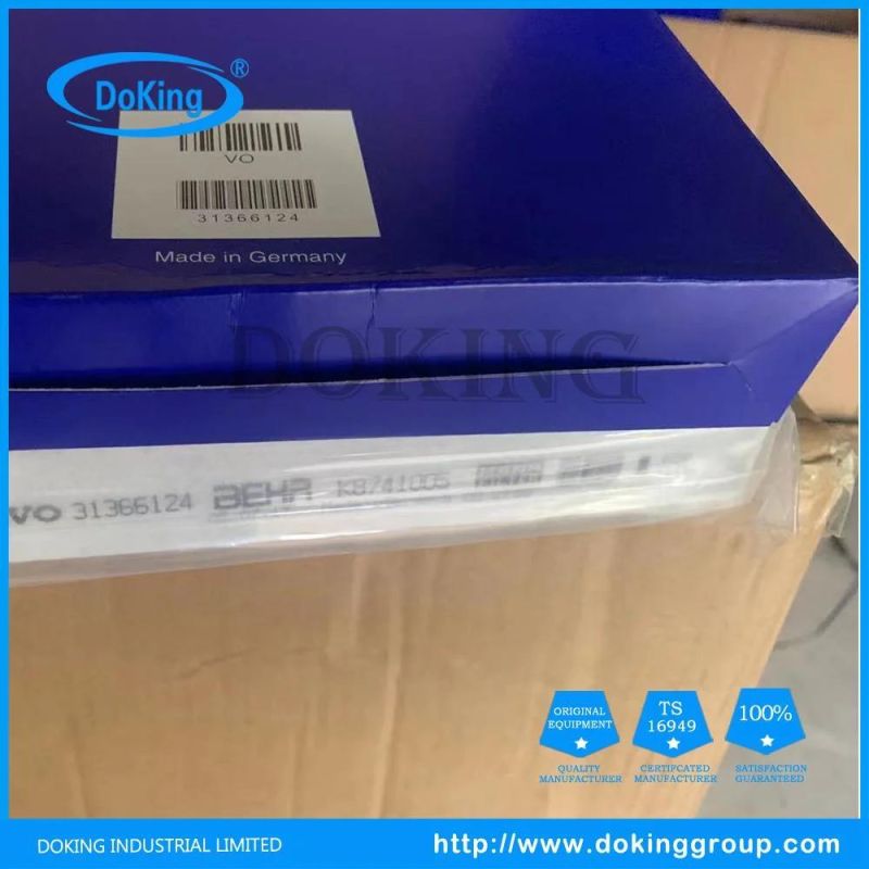 High Quality Auto Car Cabin Air Filter for 31366124