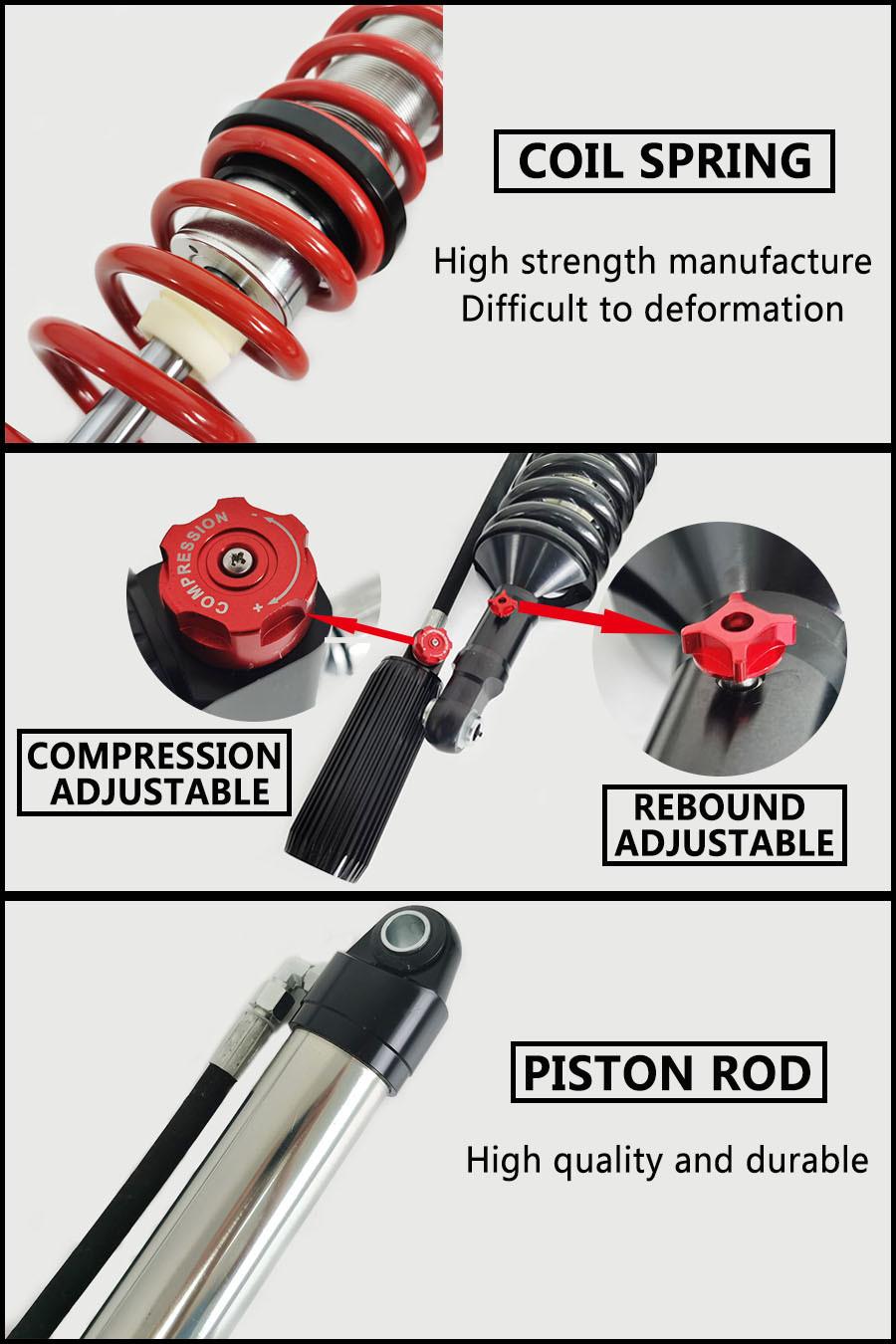 Gdst Manufacturer 4X4 4WD off Road Auto OEM Damping Spring Adjustable Shock Absorber for Toyota Fortuner