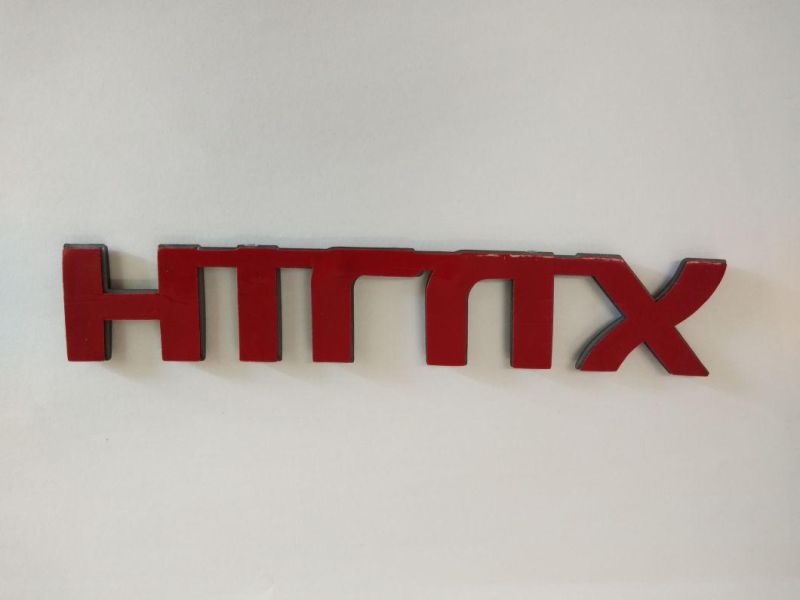 Car Styling ABS Glue Decal Car Badge Emblem HILUX matt black Car Adhesive Badge for Honda