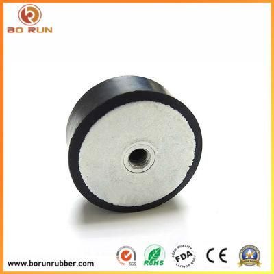 Block Shock Pad Isolators Anti Vibration Silent Thread Rubber Mounts
