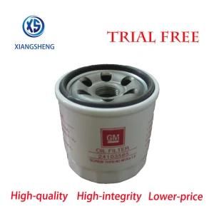 Auto Filter Manufacturer Supply Oil Filter 24103565 for Chevrolet New Sail