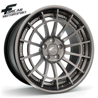 Luxury T6061 Two-Piece Forged Design 18-24 Inch Car Wheel Alloy Rims