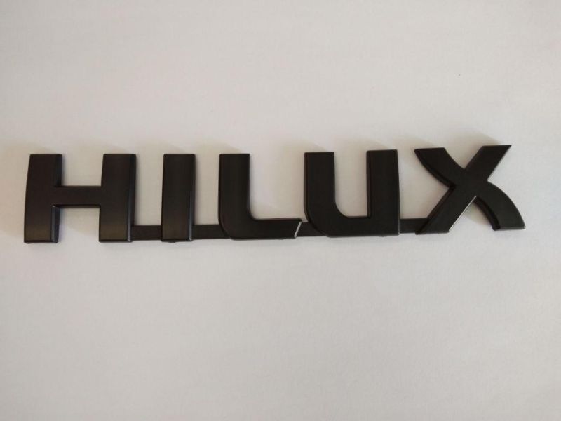 Car Styling ABS Glue Decal Car Badge Emblem HILUX matt black Car Adhesive Badge for Honda
