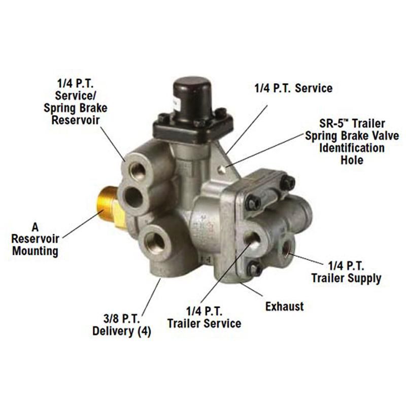 Spabb Car Spare Parts Auto Brake Valve 000 434 10 01 for Iveco