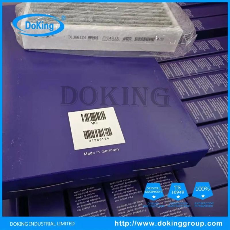 High Quality Auto Car Cabin Air Filter for 31366124