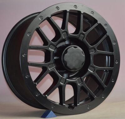 Direct Factory Wholesale Matt Black Machined Face 15/17/18/20 Inch 4/5/6/8 Hole Aluminum Alloy Wheels