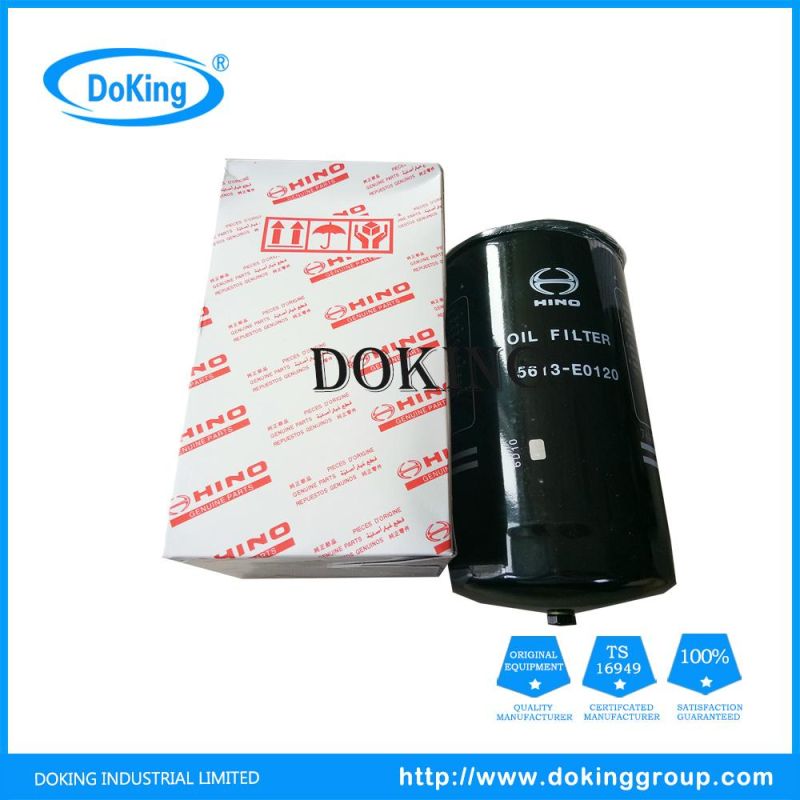 High Quaility Oil Filter 15607-2190L for Trucks, Excavator, Cars