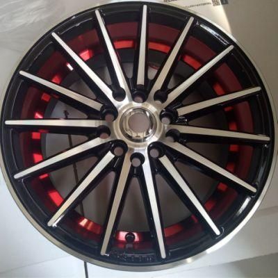 Inner Red Color A356 Aluminium Vossen Car Replica Wheel Rim