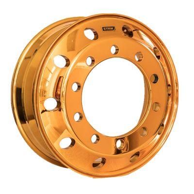 22.5X8.25/9.00/11.75/14.00 Rubber Front Rear Trailer Truck Lorry HK Tires Steel Wheels Rims