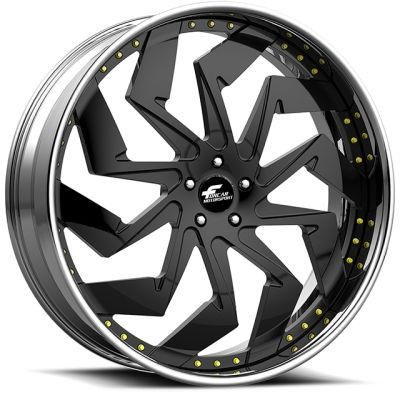 Polished Two-Pieces T6061-T6 18-24 Inch Forged Sport Car Wheels