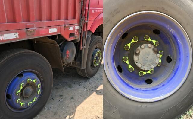 Car Truck Auto Spare Parts Adjustable Loose Wheel Nut PP Plastic Safety Check Indicator