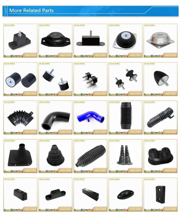 V-Block Rubber Shock Absorber Spring Feet Cylindrical Device Mounts for Truck Parts