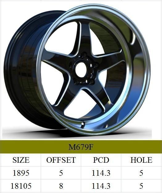 M679F JXD Brand Auto Spare Parts Alloy Wheel Rim Aftermarket Car Wheel
