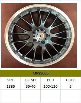 MRS1006 JXD Brand Auto Spare Parts Alloy Wheel Rim Aftermarket Car Wheel
