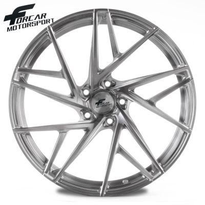Rims Grey Machine Face Multi Spokes Customized Forged Alloy Wheel