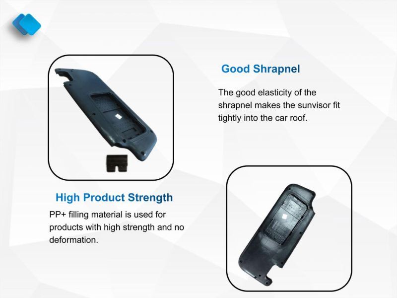 Plastic Auto Parts for Sunvisor/Combined Cover Noumenon Without Lamp Assy/PP+ Filling Material