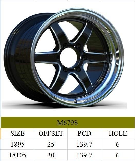 M679S JXD Brand Auto Spare Parts Alloy Wheel Rim Aftermarket Car Wheel