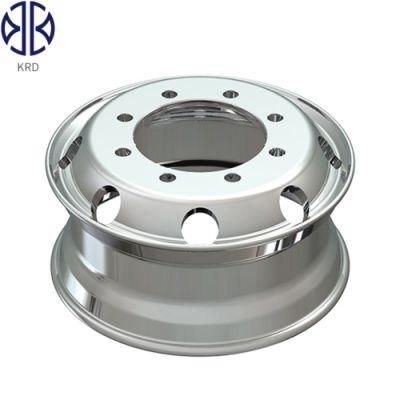 7.5X19.5 19.5&quot; Forged Polished Dump Truck Bus Trailer Alloy Aluminum Rims Wheels