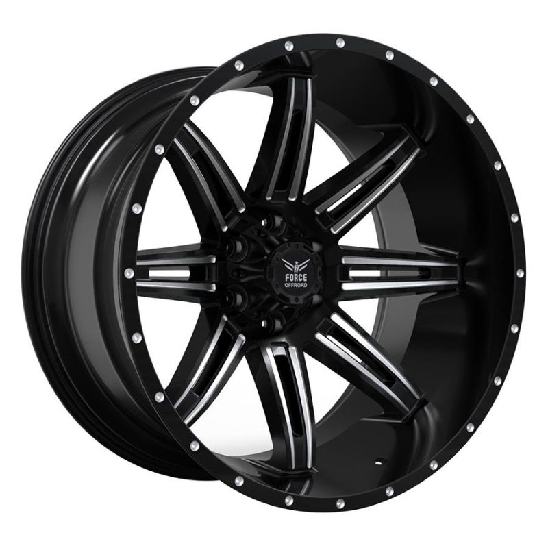 Custom Aluminium Truck Wheel 20X12 Milled Spoke