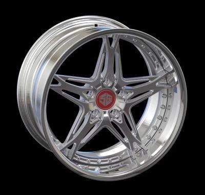 2 Piece Forged Aluminum Alloy Wheel Customized