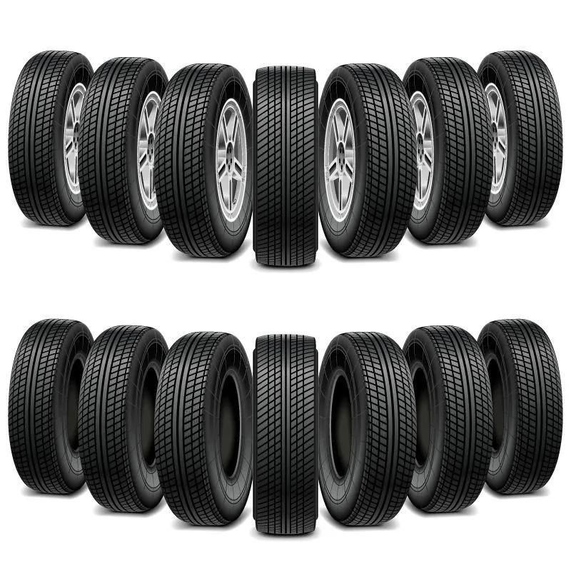 21X10 Passenger Car Wheel Black Machine Face Alloy Wheel