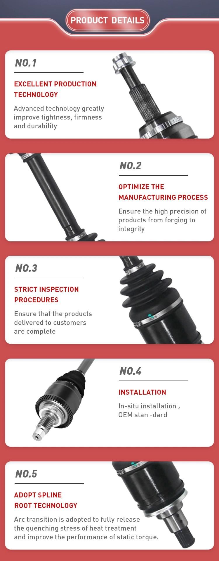 Gjf Factory Price Brand New Teeth Outer CV Joint for Honda Rn1 Rn2 Rn3 Rn4 Rn5 Es2 Hr-V