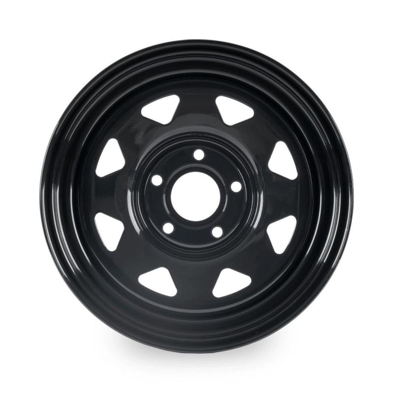 Black Steel Wheels 8 Spoke Triangel Wheel 16X8" 5X120