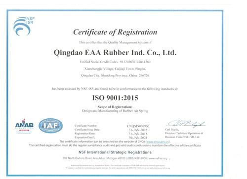 Rolling Lobe Rubber Air Springs E6338