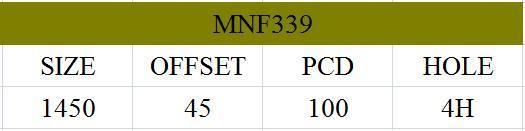 MNF339 JXD Brand Auto Spare Parts Alloy Wheel Rim Aftermarket Car Wheel