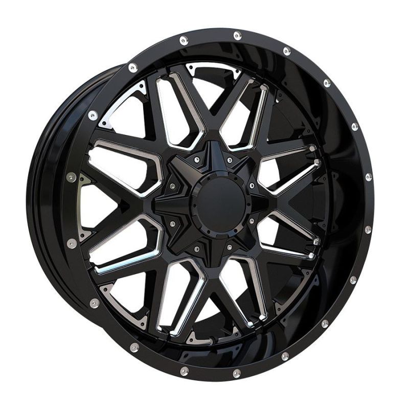 Custom Pickup Rim 20X10 5h/6h Black Milled