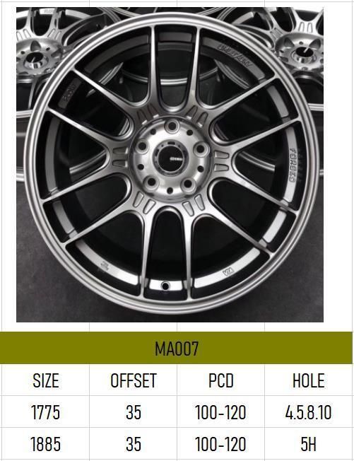 MA007 Aluminium Alloy Car Wheel Rim Auto Aftermarket Wheel