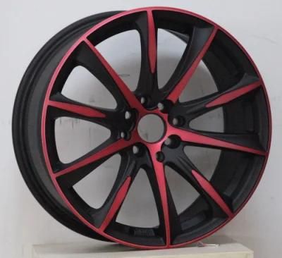 Multi Spokes Alloy Concave Staggered Wheel Rim in 15 17 18 Inch