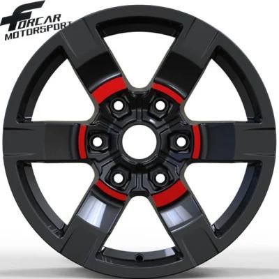 17*8j Aluminium Trd Alloy Wheel Rims 6*139.7 for Toyota