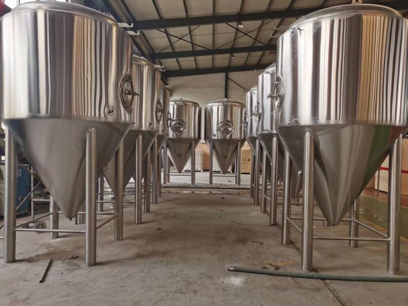 SS304 Brewhouse Two Vessel Fire Heating 5bbl Brewery Equipment