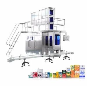 Best Selling Milk Juice Water Paper Carton Filling and Packing Machine Automatic Sealing