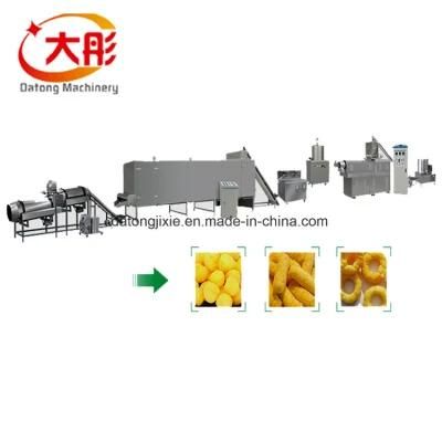 Core Filling Inflating Rice Corn Cereal Puffs Snack Food Double Twin Screw Making Extruder ...