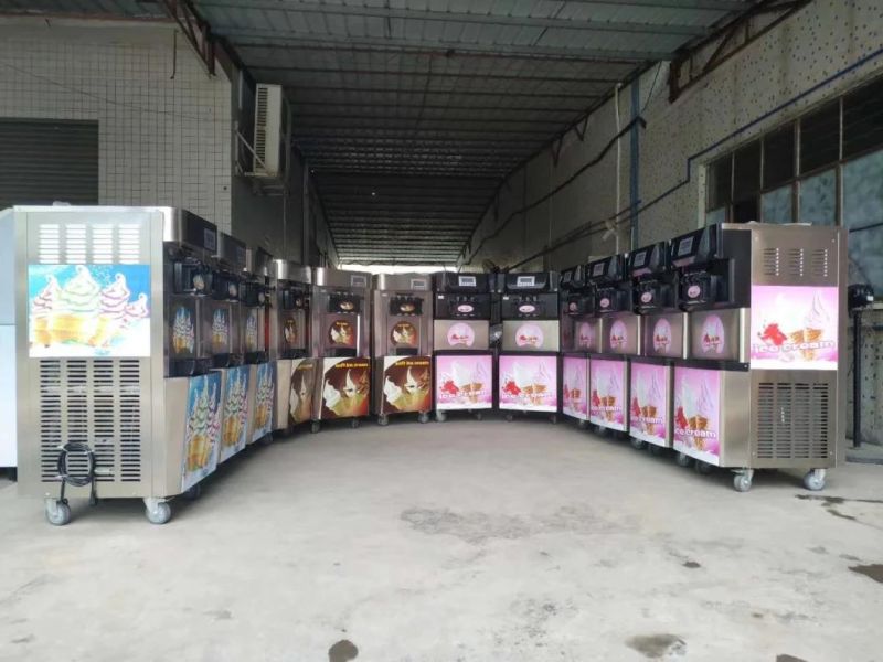 Ice Cream Machine 30~36L 3 Flavors Commercial Hot Sale Ice Cream Maker
