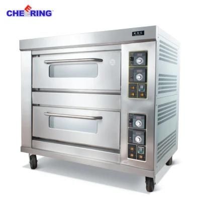 Factory Outlet Commercial S/S Two Layers Gas Oven