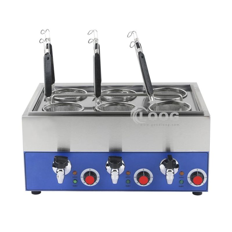 Professional Food Service Machinery Countertop Noodle Cookers 6000W Electric Pasta Cooker for Commercial Kitchen Equipment