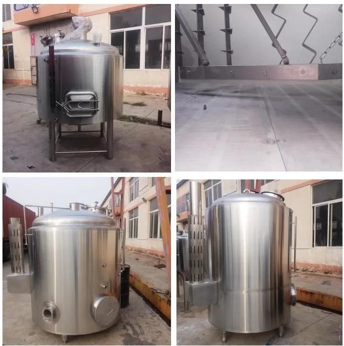 SS304 Brewhouse Two Vessel Fire Heating 5bbl Brewery Equipment