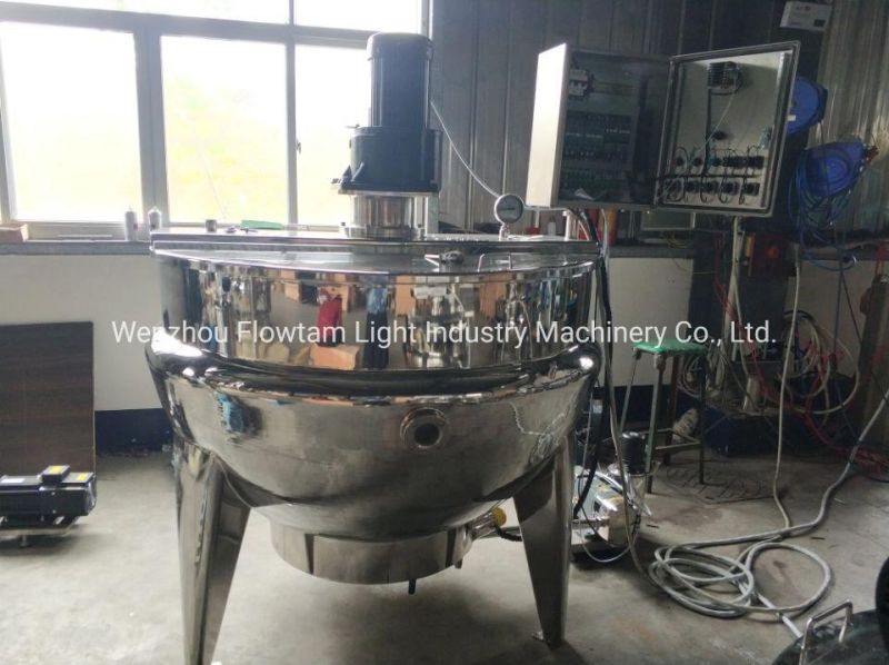Vertical Stainless Steel Jacketed Kettle for Food Processing