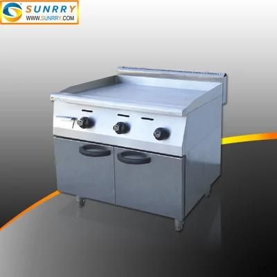 Kitchen Equipment Stainless Steel Free-Standing Flat Gas Griddle