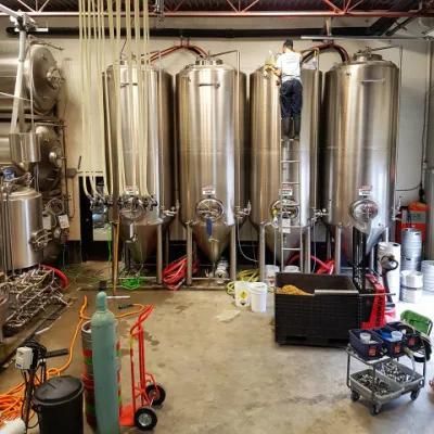800L 1000L 7bbl 10bbl Lauter Tun with Dimple Jacket