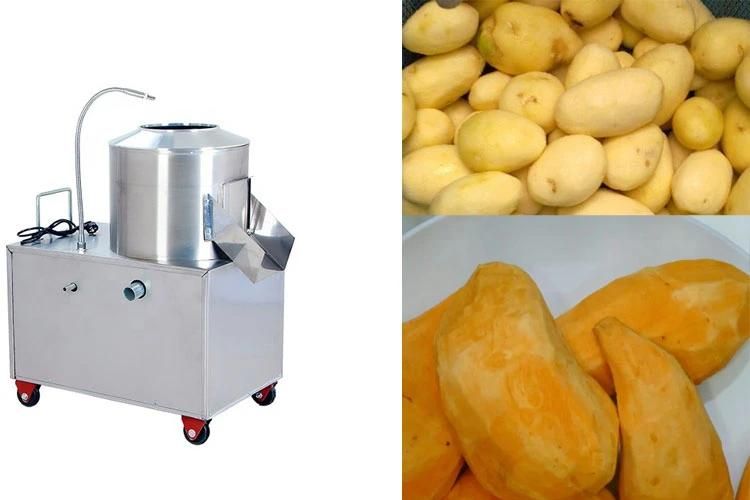 2021 Electric Commercial Sweet Potato Peeler Skin Removing Washing Machine
