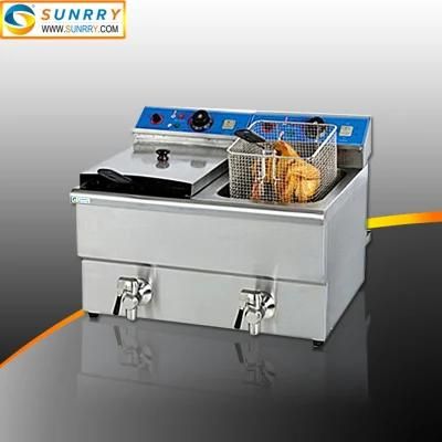 Commercial Oiless Counter Top Falafel Duoble Tanks Deep Fryer