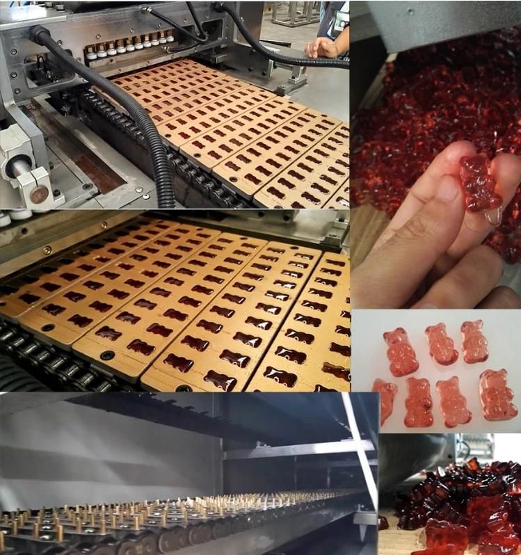 150 Kg/H Full Automatic Gelatin Jelly Candy Depositing Line Bear Gummy Candy Making Machine Hot Sale Made in China