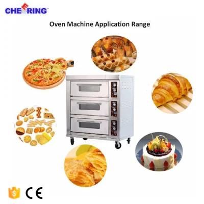 3 Deck 12 Tray Commercial Pizza/Bread Gas Oven