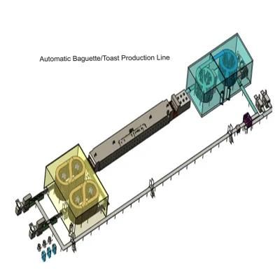 Industrial Sandwich Loaf Brioche Bread Making Bakery Equipment
